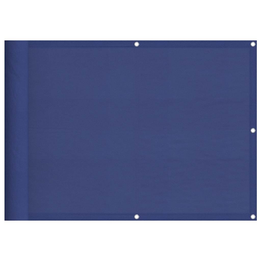 Balkonski zaslon plavi 75x700 cm 100 % poliester Oxford