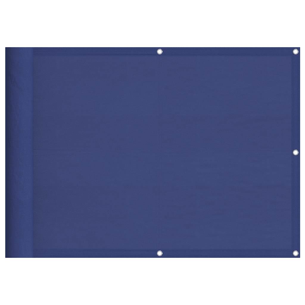 Balkonski zaslon smeđesivi 75x1000 cm 100 % poliester Oxford