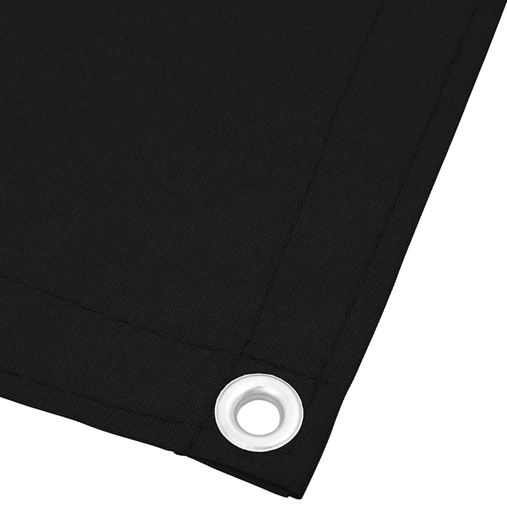 Balkonski zaslon crni 90x700 cm 100 % poliester Oxford