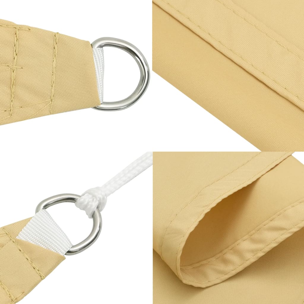 Jedro protiv sunca boje pijeska 3,6x3,6m 100 % poliester Oxford