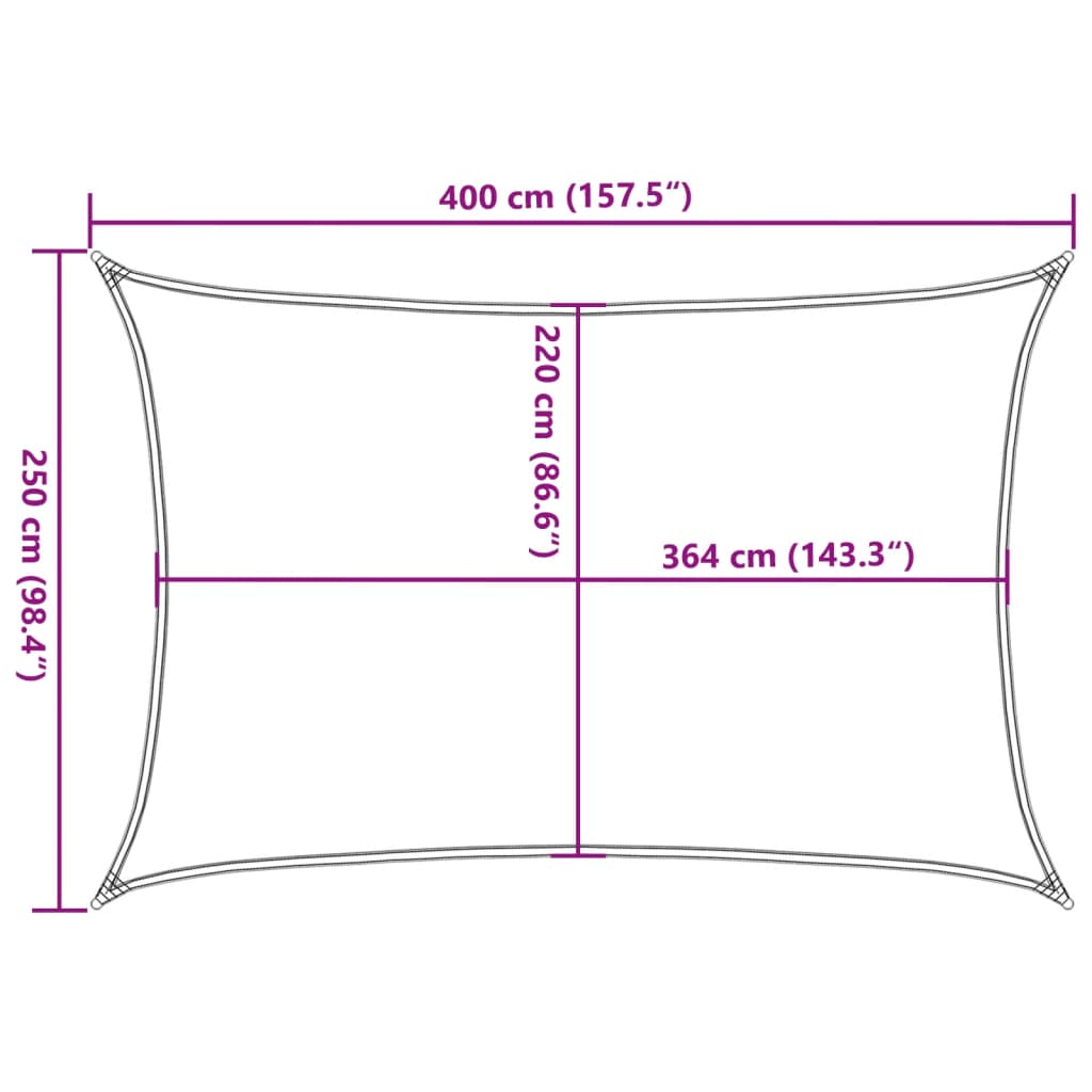 Jedro protiv sunca svjetlosivo 4x2,5 m 100% poliestera Oxford