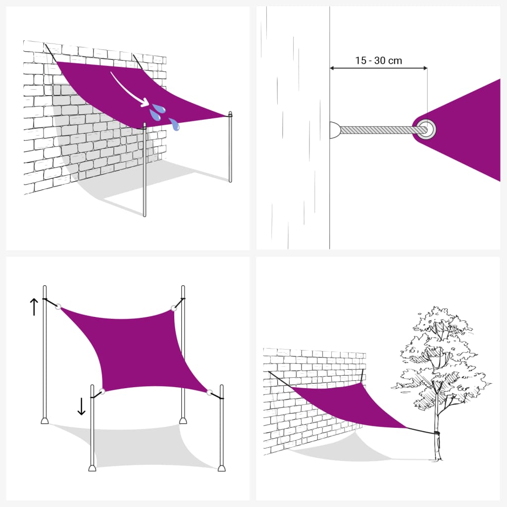 Jedro protiv sunca svjetlosivo 5x3,5 m 100% poliestera Oxford