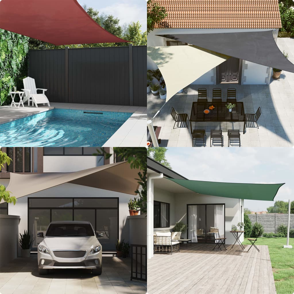 Jedro protiv sunca svjetlosivo 8x5 m od 100% poliestera Oxford