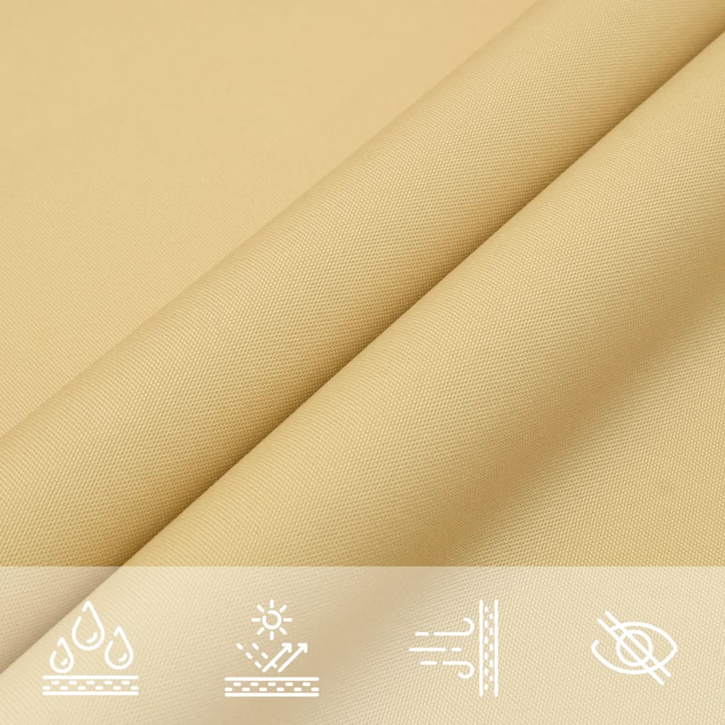 Jedro protiv sunca boje pijeska 3 x 2 m 100 % poliester Oxford