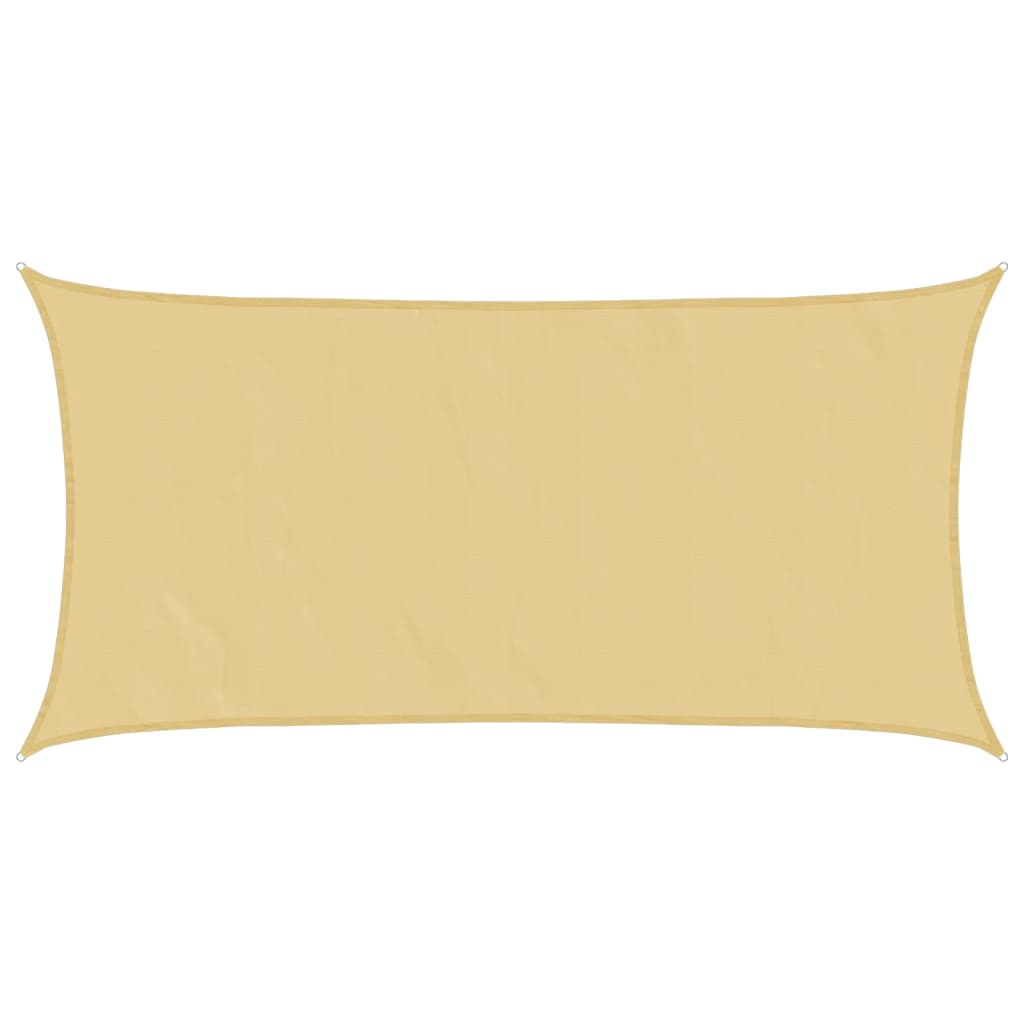 Jedro protiv sunca boje pijeska 6x3 m 100 % poliester Oxford