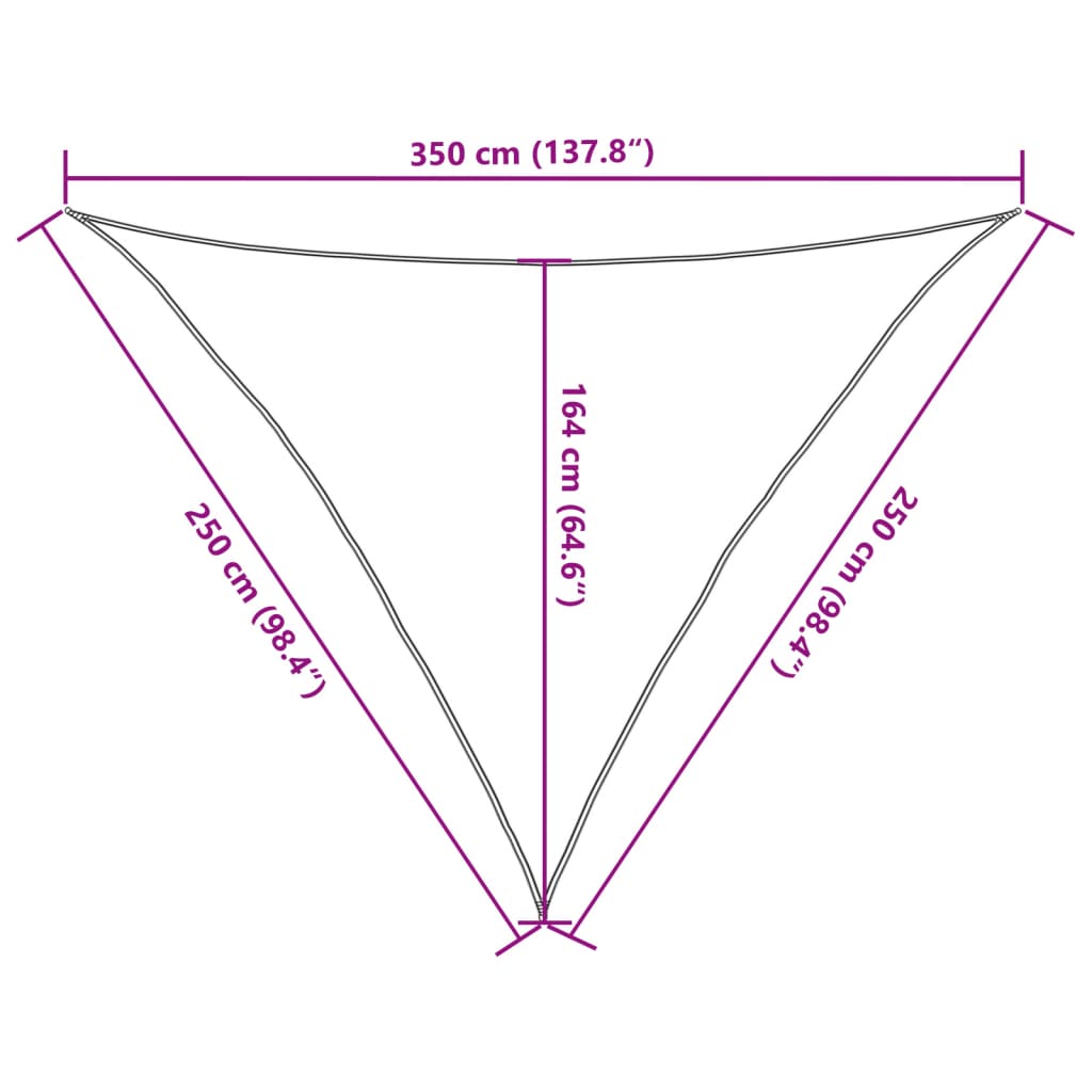 Jedro protiv sunca svjetlosivo 2,5x2,5x3,5 m poliester Oxford
