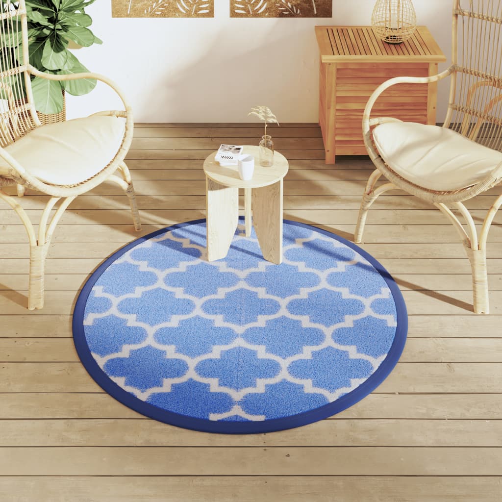 Vanjski tepih ARAKIL plavi Ø120 cm PP