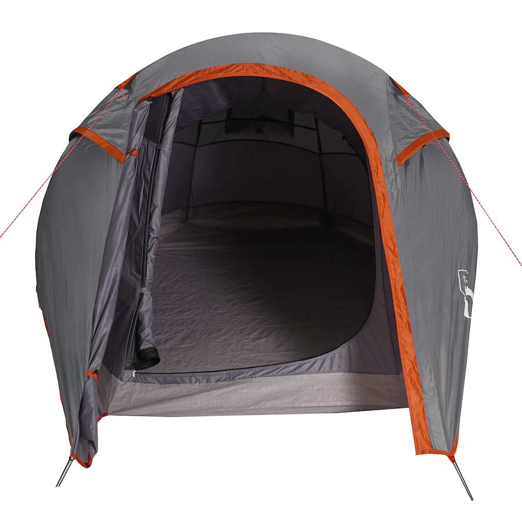 Tunelski šator za kampiranje za 3 osobe sivo-narančasti