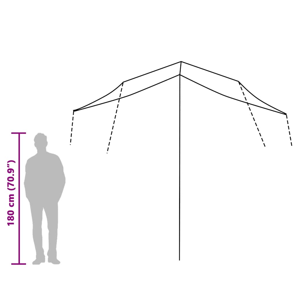 Cerada za kampiranje plava 300 x 294 cm vodootporna