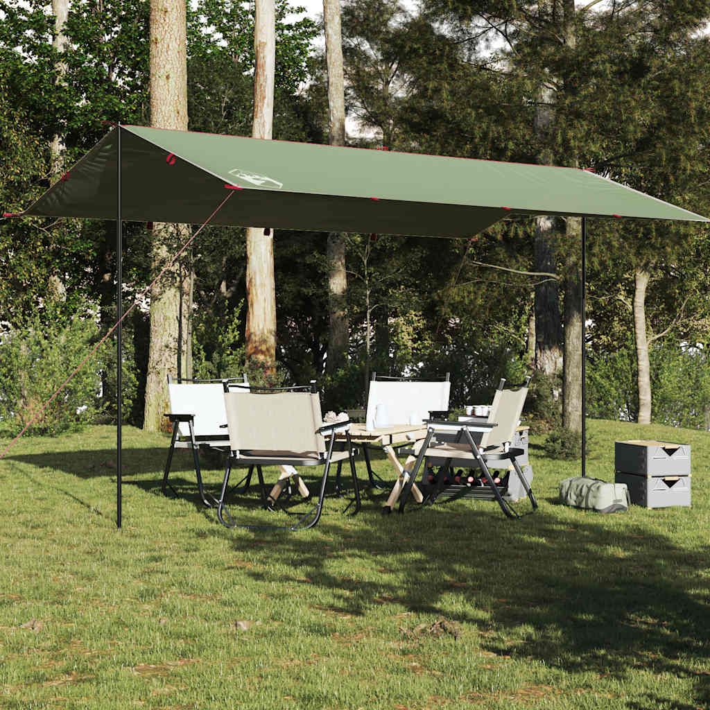 Cerada za kampiranje zelena 500 x 294 cm vodootporna