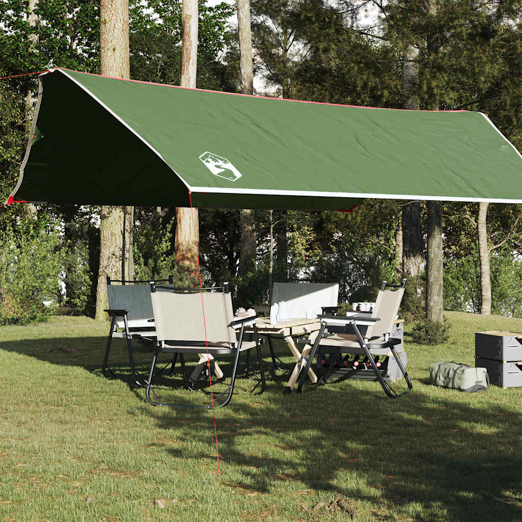 Cerada za kampiranje zelena 500 x 294 cm vodootporna