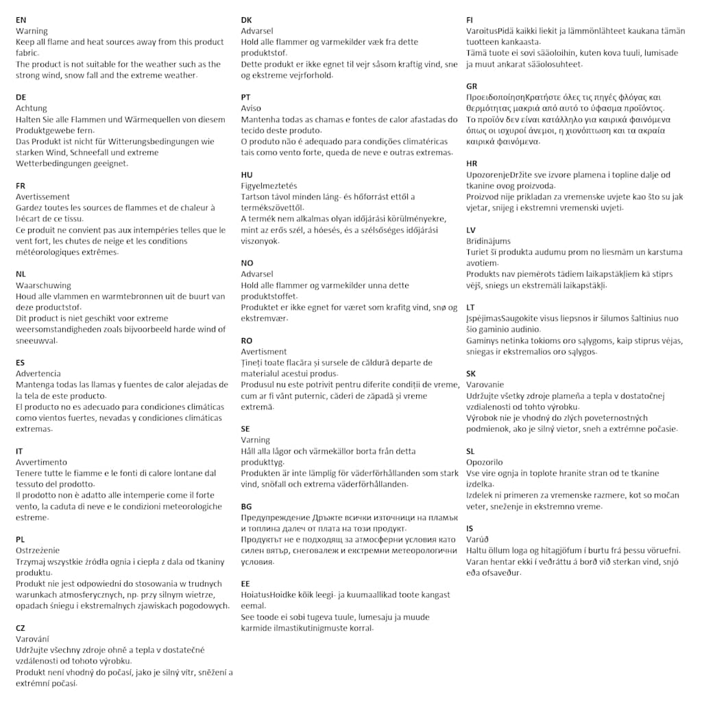 Cerada za kampiranje plava 430 x 380 x 210 cm vodootporna