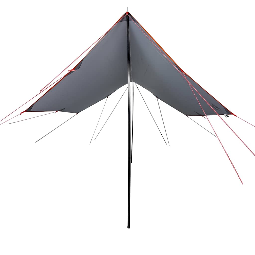 Cerada za kampiranje siva i narančasta 460x305x210 cm vodootporna