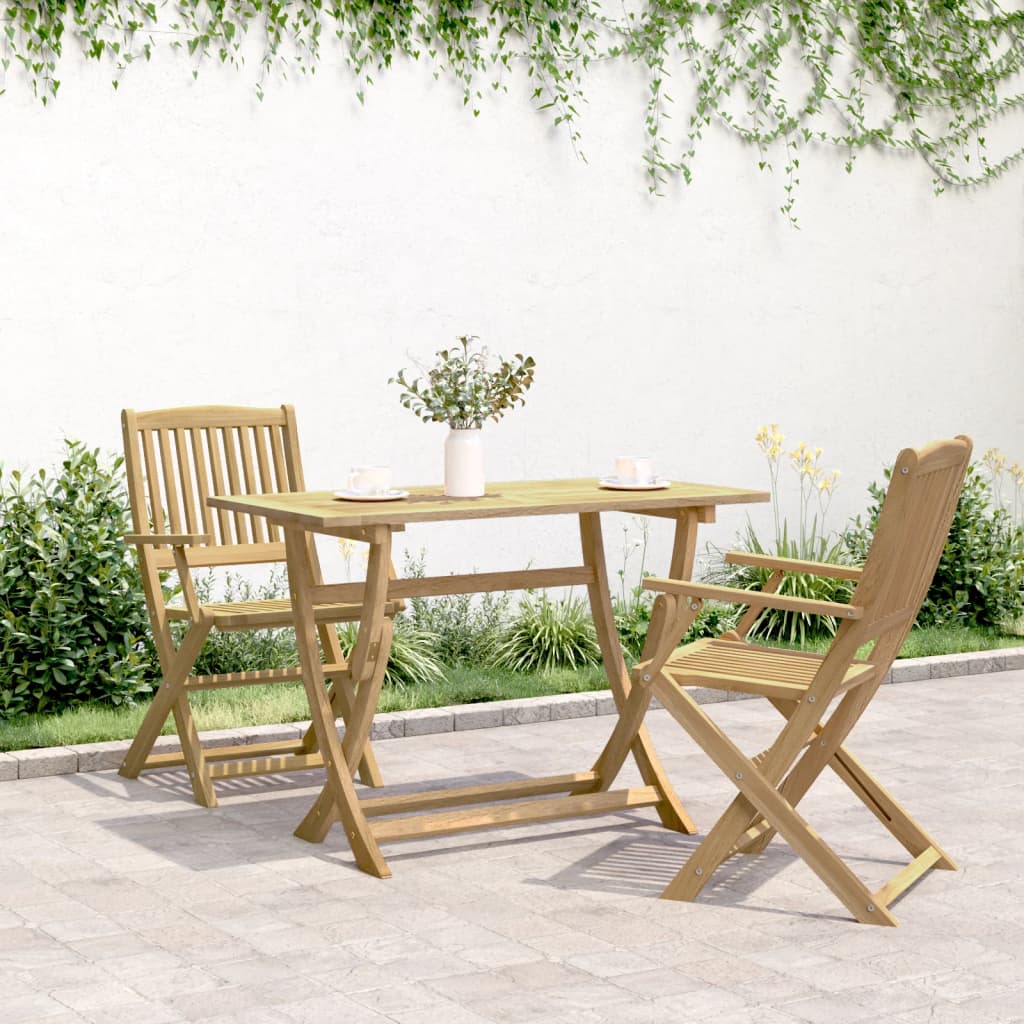 Sklopivi vrtni stol 110 x 55 x 75 cm od masivnog drva bagrema