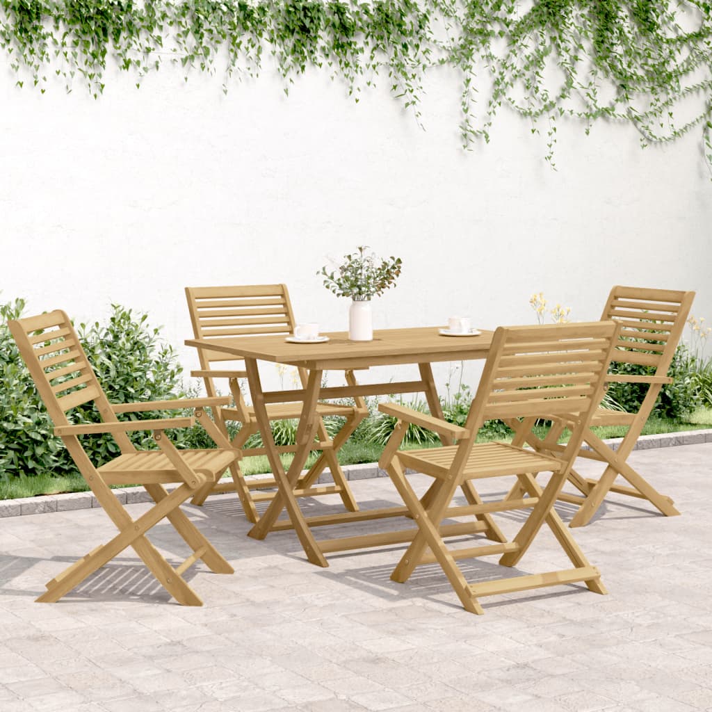 Sklopive vrtne stolice 4 kom 54,5x61,5x86,5 cm od drva bagrema