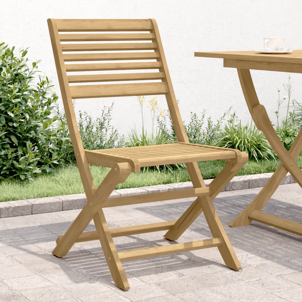 Sklopive vrtne stolice 4 kom 48,5x61,5x87 cm od drva bagrema