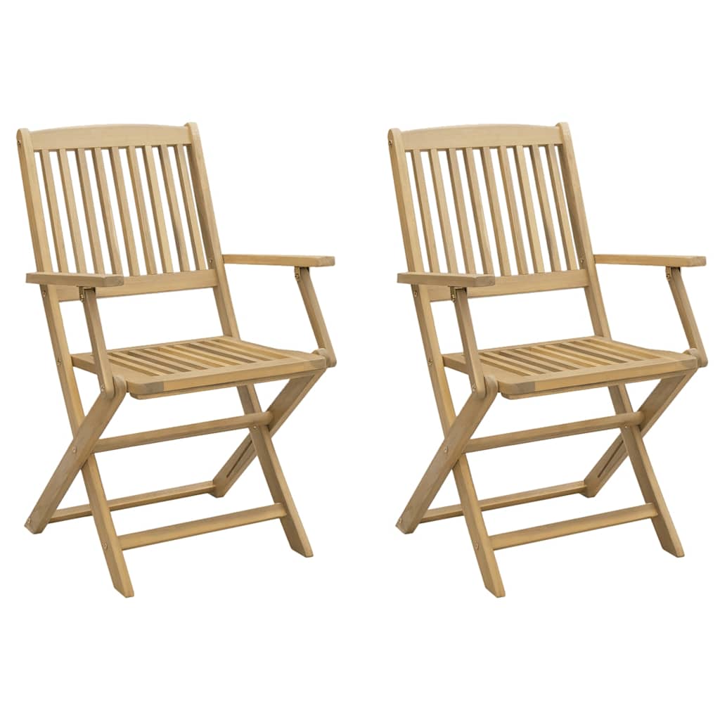 Sklopive vrtne stolice 2 kom 54 x 61 x 88 cm od drva bagrema