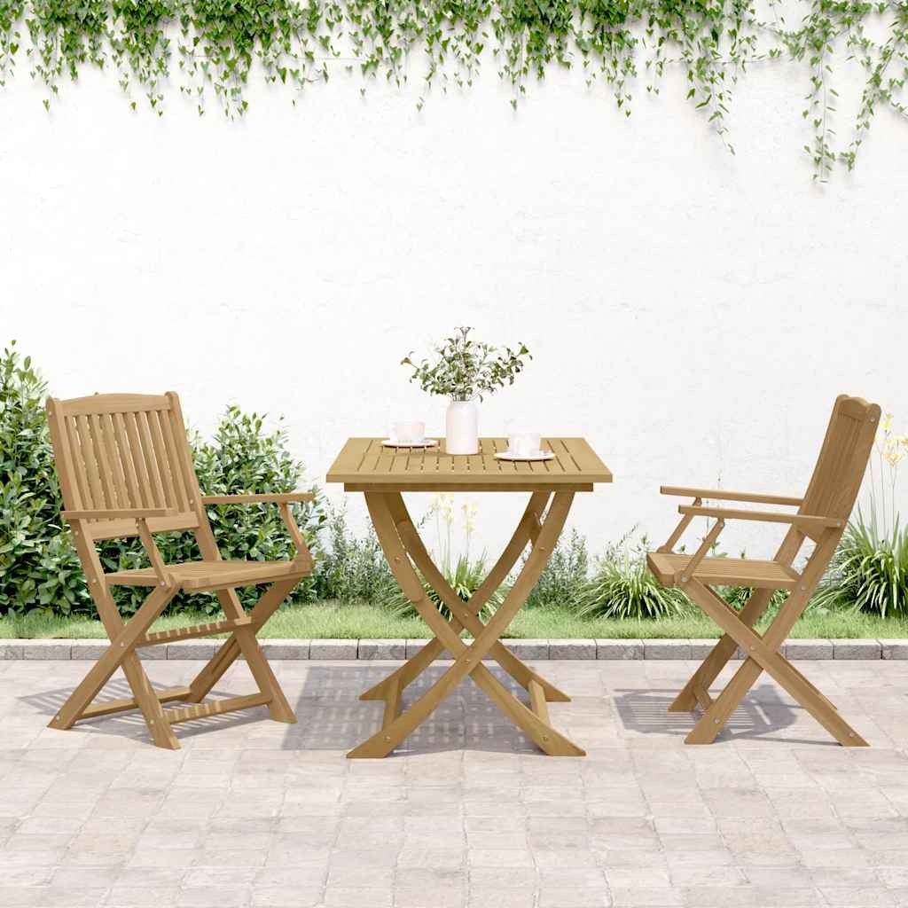 Sklopive vrtne stolice 2 kom 54 x 61 x 88 cm od drva bagrema
