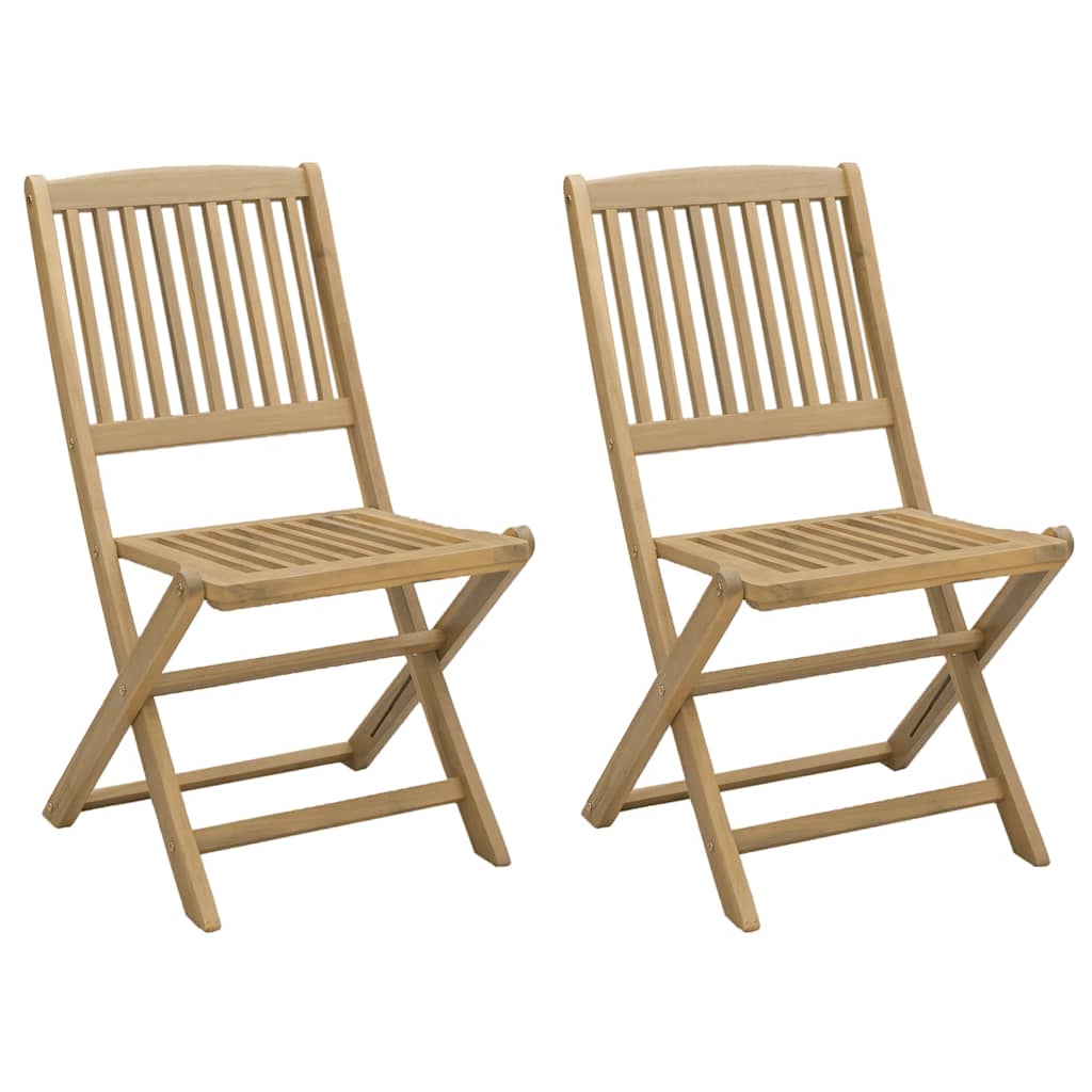 Sklopive vrtne stolice 2 kom 44 x 50 x 88 cm od drva bagrema