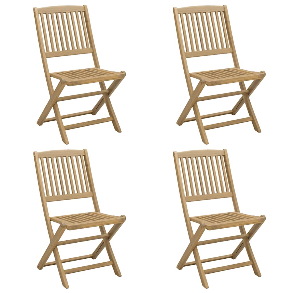 Sklopive vrtne stolice 4 kom 44x50x88 cm masivno drvo bagrema