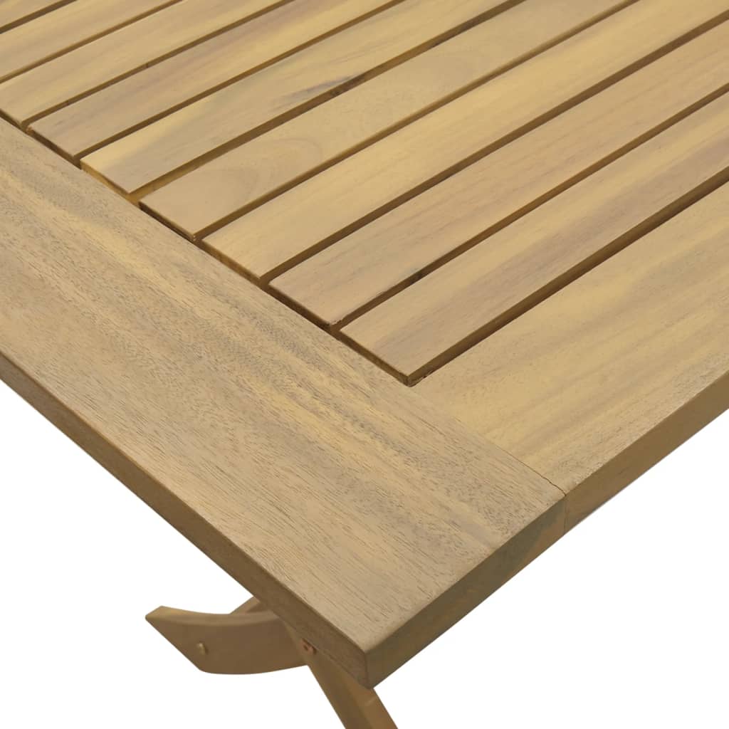Sklopivi vrtni stol 120 x 70 x 75 cm od masivnog drva bagrema