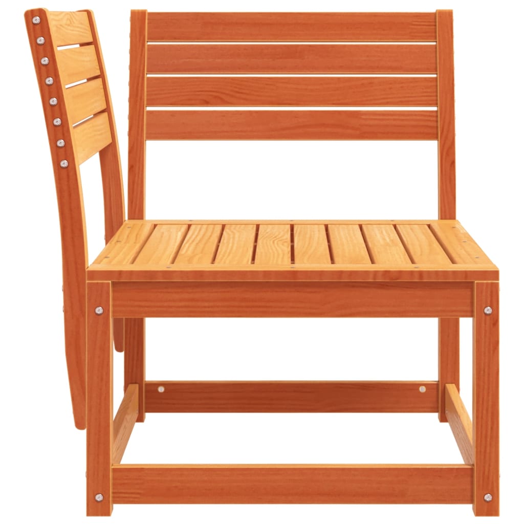 Kutna vrtna sofa voštano smeđa 73x73x78 cm od masivne borovine