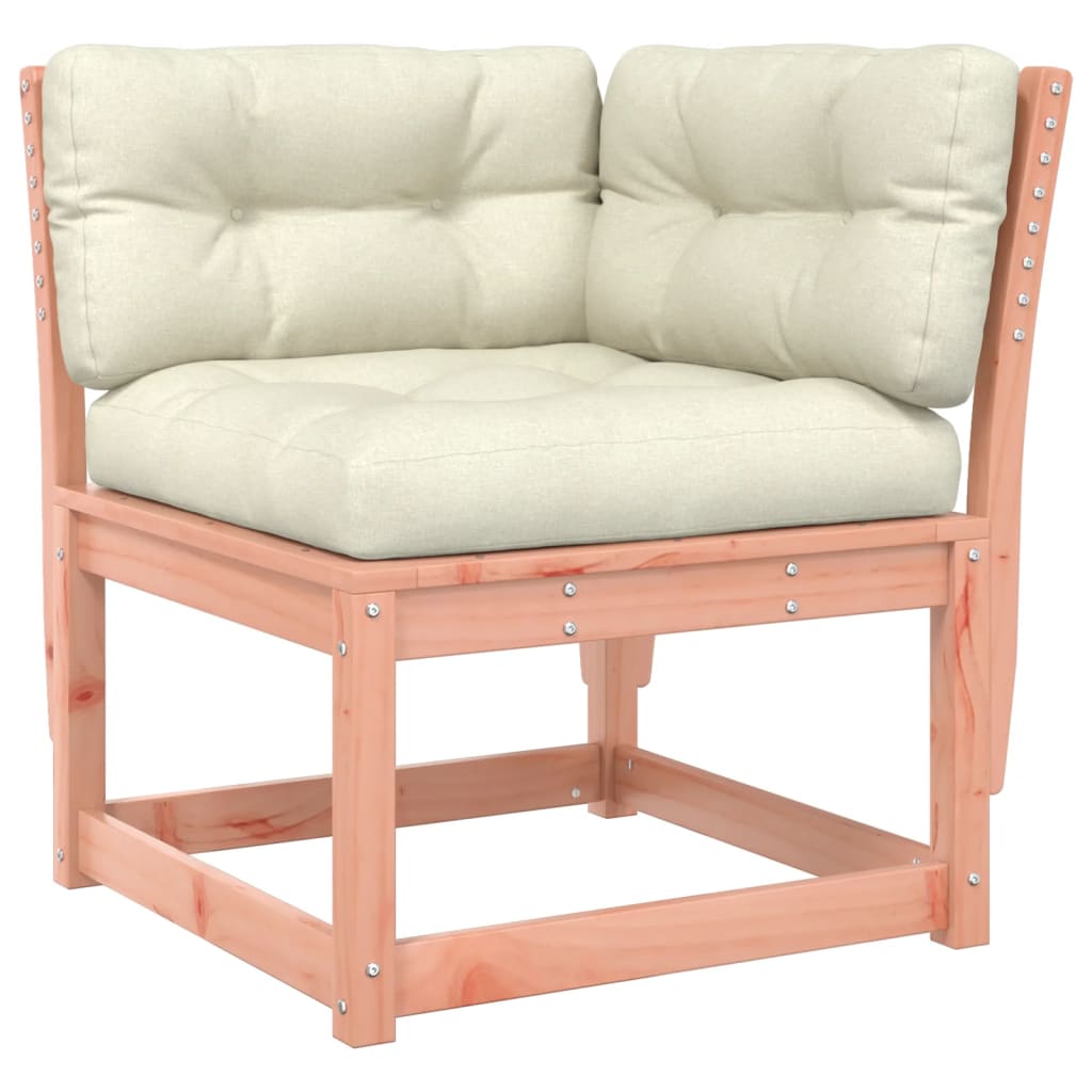 Kutna vrtna sofa s jastucima 73x73x78 cm od masivne duglazije
