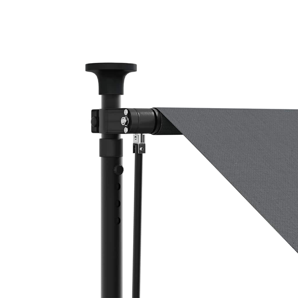 Tenda na uvlačenje antracit 350 x 150 cm od tkanine i čelika