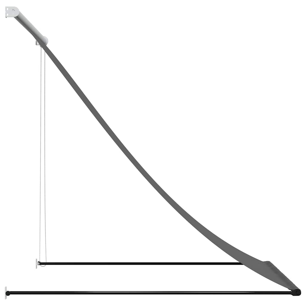 Tenda na uvlačenje antracit 100 x 150 cm od tkanine i čelika