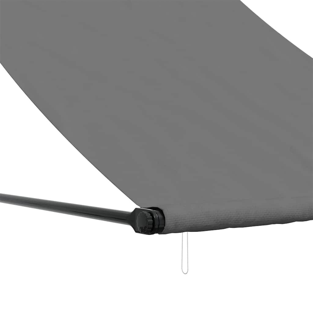 Tenda na uvlačenje antracit 150 x 150 cm od tkanine i čelika