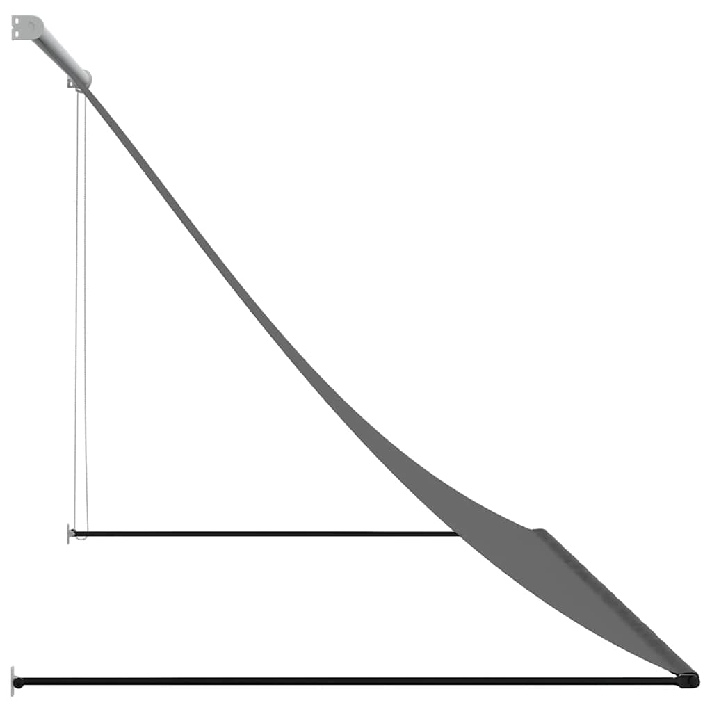 Tenda na uvlačenje antracit 250 x 150 cm od tkanine i čelika