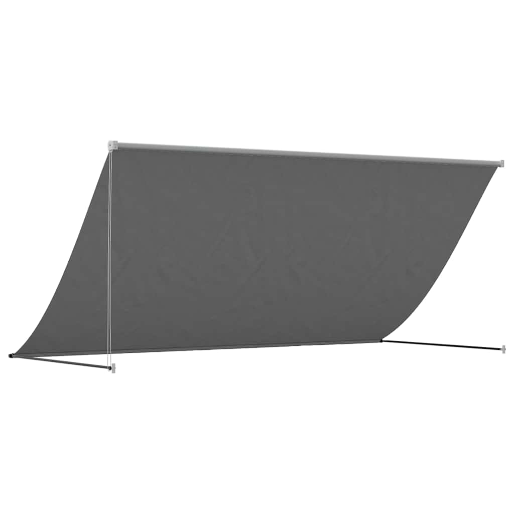 Tenda na uvlačenje antracit 300 x 150 cm od tkanine i čelika