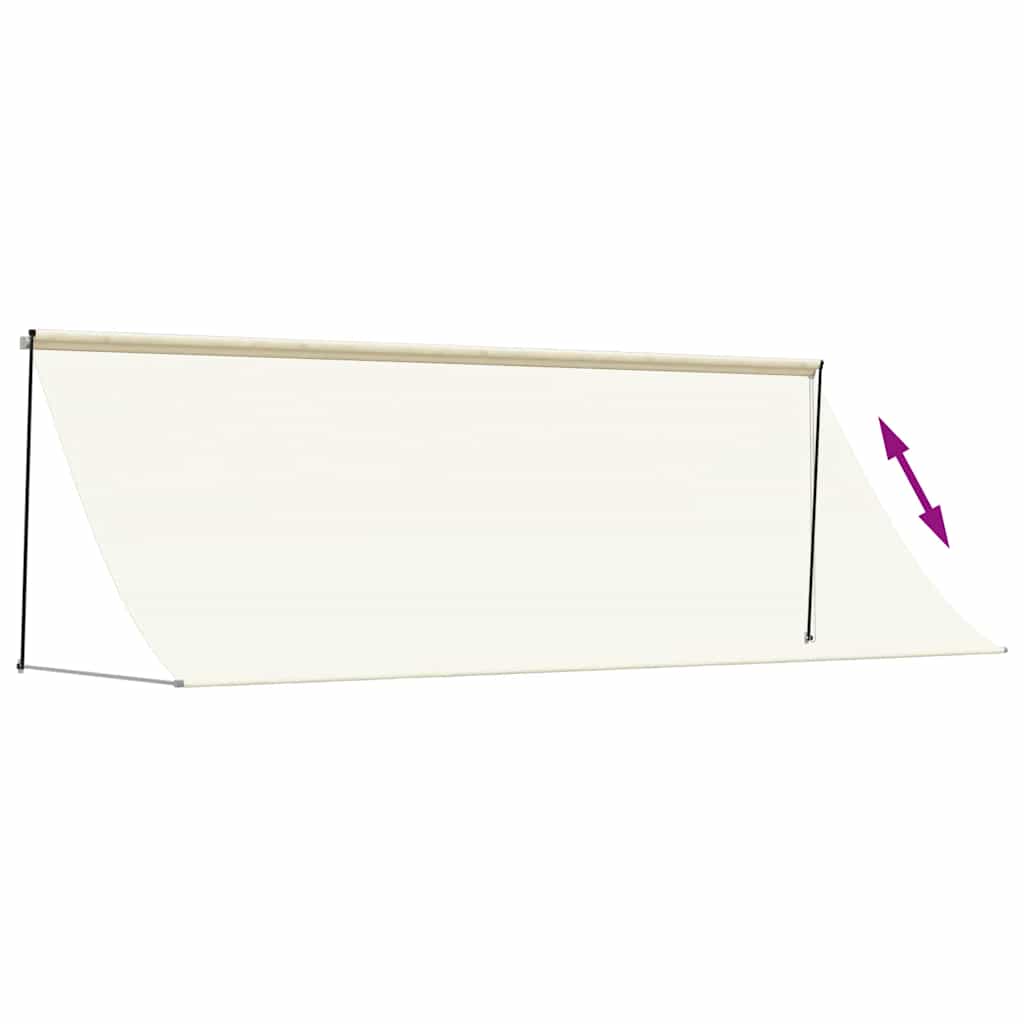 Tenda na uvlačenje krem 400 x 150 cm od tkanine i čelika