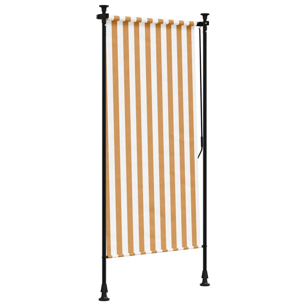 Vanjska roleta narančasto-bijela 100x270 cm od tkanine i čelika