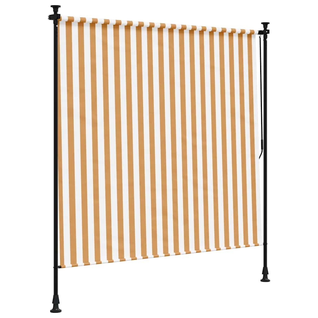 Vanjska roleta narančasto-bijela 150x270 cm od tkanine i čelika