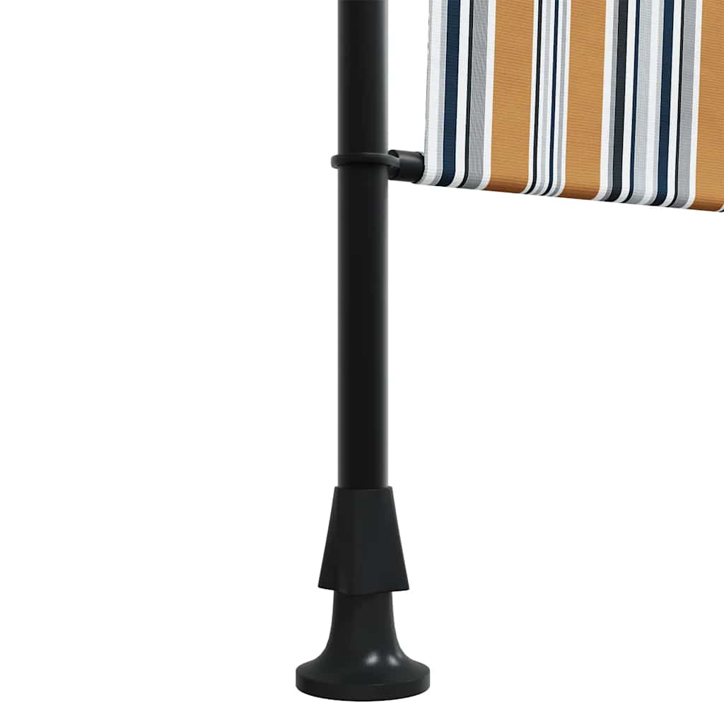Vanjska roleta žuto-bijela 100 x 270 cm od tkanine i čelika