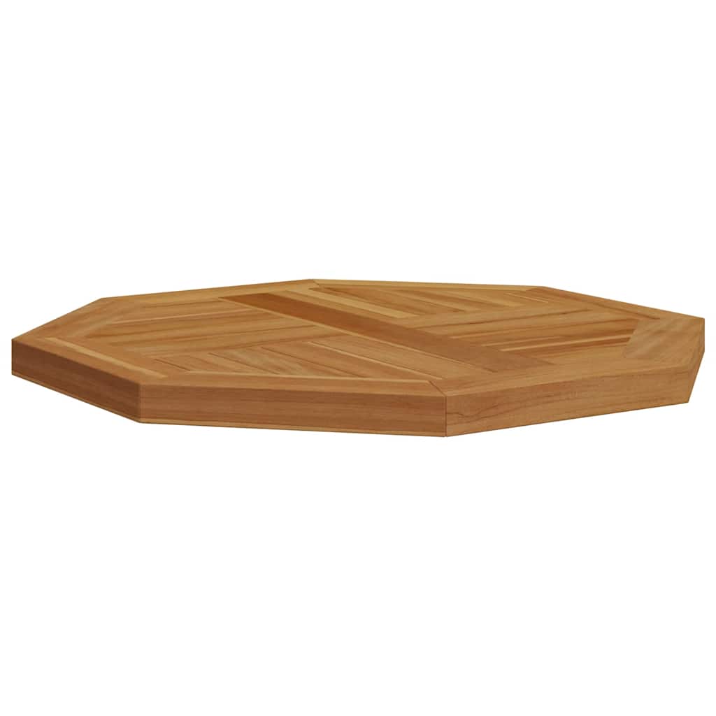 Stolna ploča 50 x 50 x 2,5 cm osmerokutna od masivne tikovine