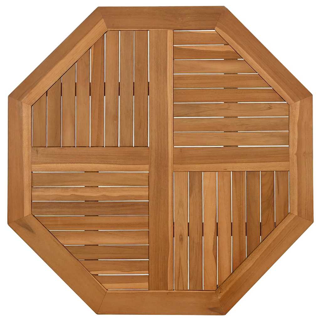 Stolna ploča 90 x 90 x 2,5 cm osmerokutna od masivne tikovine