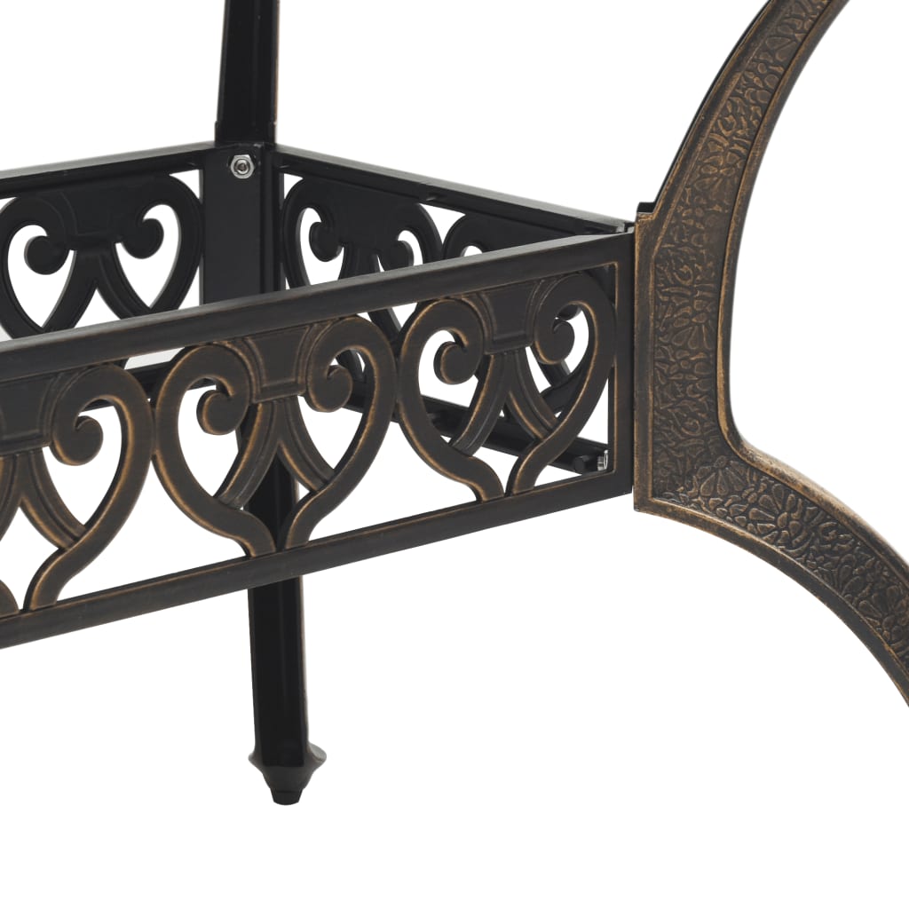 7-dijelni vrtni blagovaonski set brončani lijevani aluminij