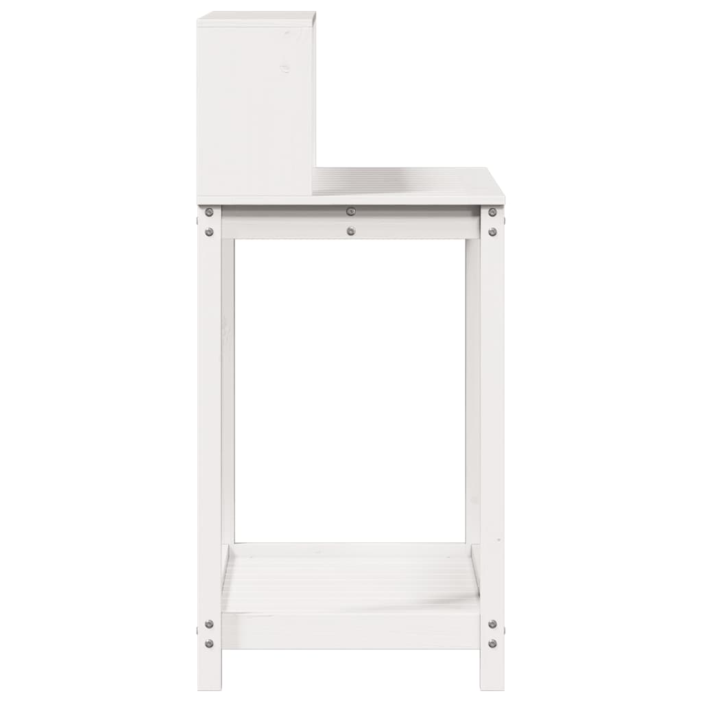 Stol za sadnju s policama bijeli 82,5x50x109,5 cm od borovine