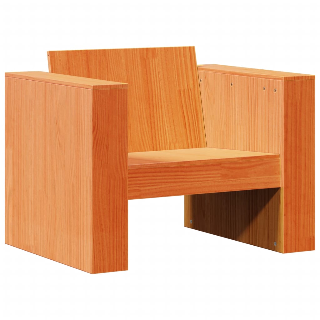 Vrtna sofa voštano smeđa 79 x 60 x 62 cm od masivne borovine