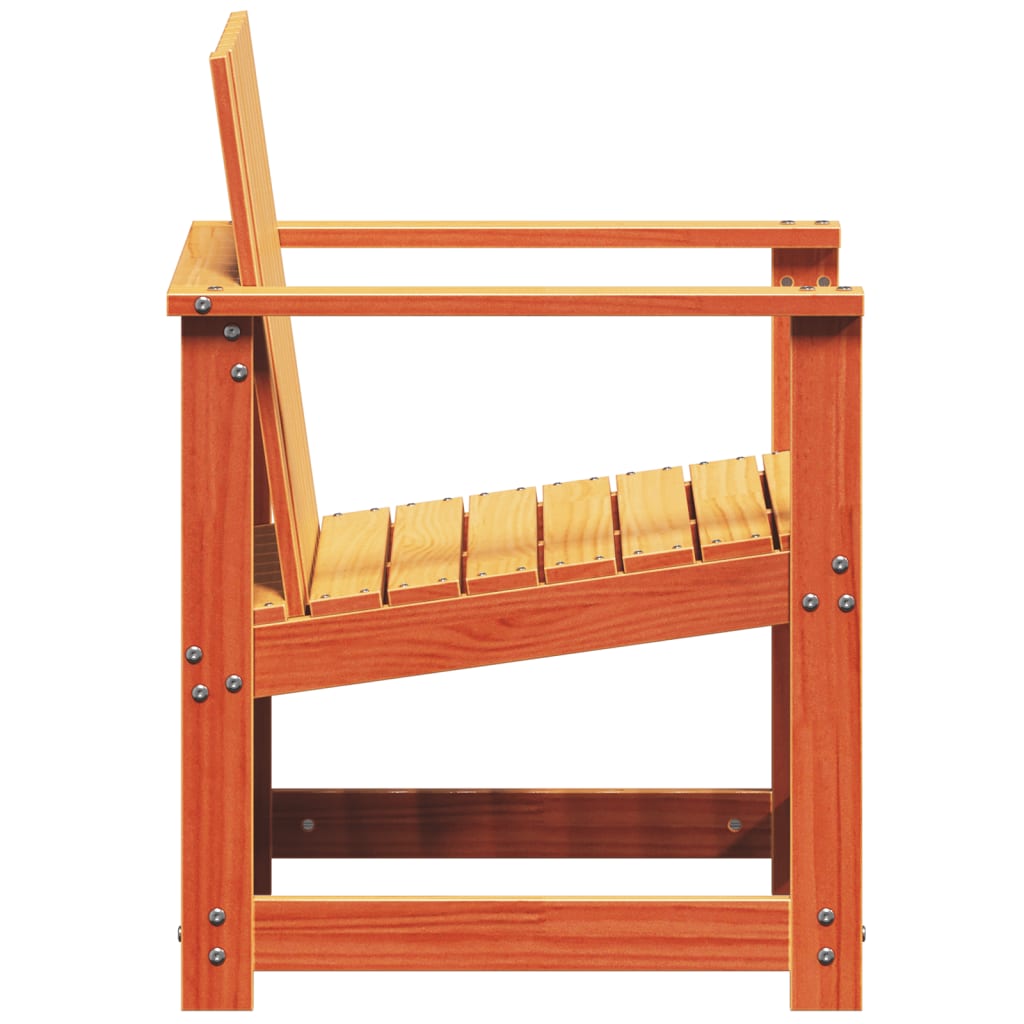 Vrtna stolica voštano smeđa 62 x 56 x 77 cm od masivne borovine