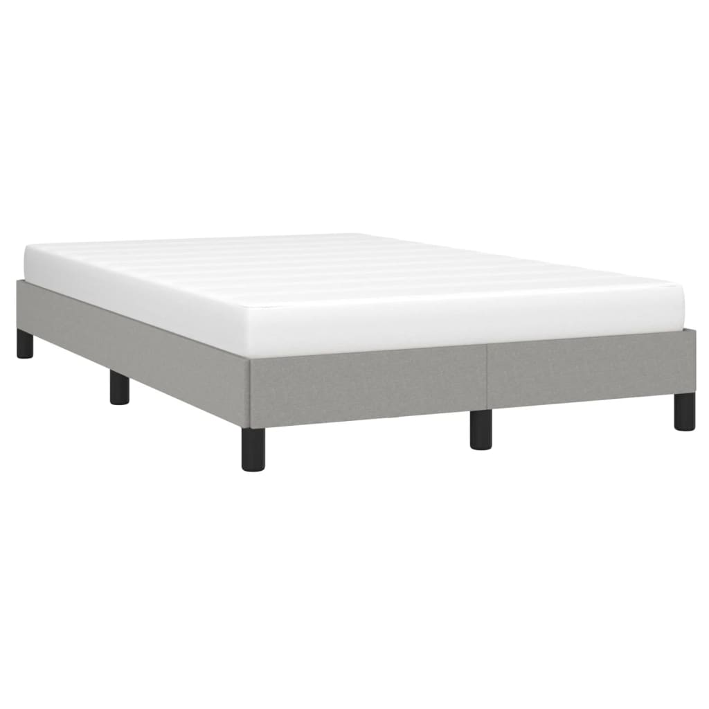 Okvir za krevet bez madraca svjetlosivi 120x190 cm od tkanine