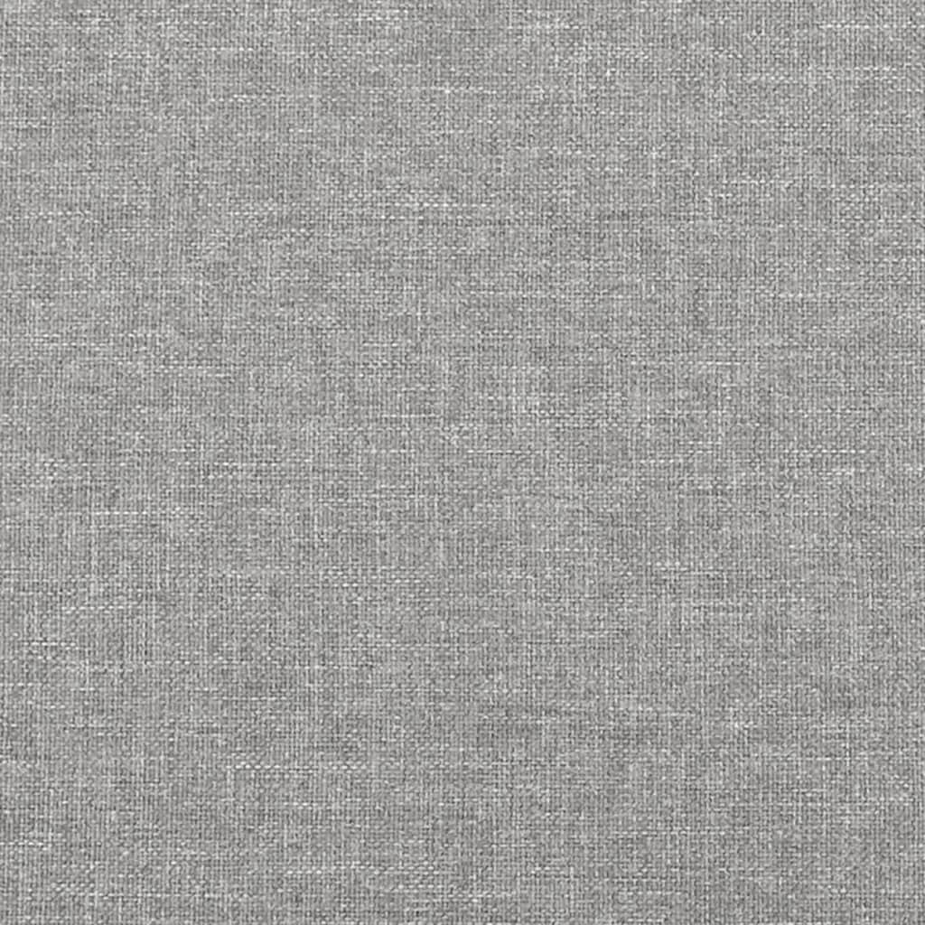 Okvir za krevet bez madraca svjetlosivi 120x190 cm od tkanine
