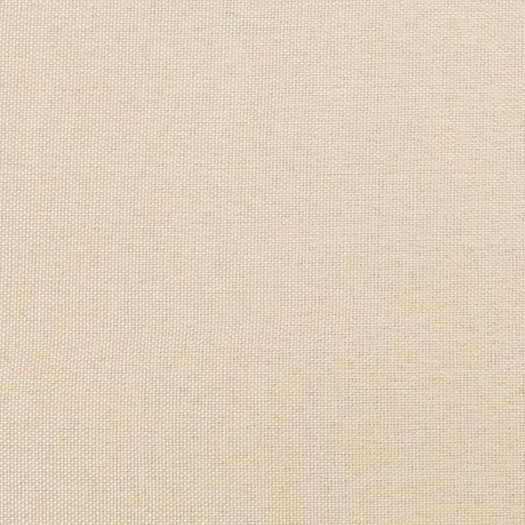 Okvir kreveta bez madraca krem 120x190 cm od tkanine