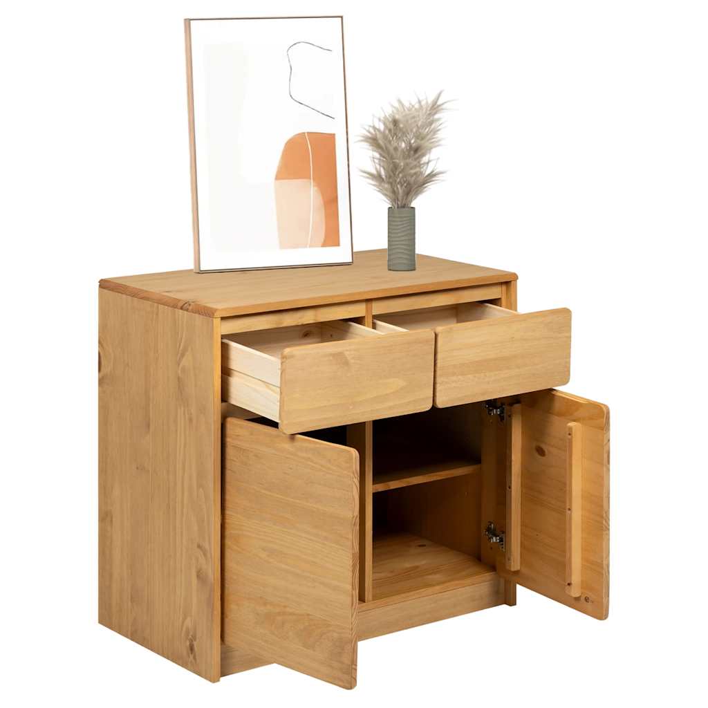 Komoda SAUDA boja hrasta 80 x 43 x 75,5 cm od masivne borovine