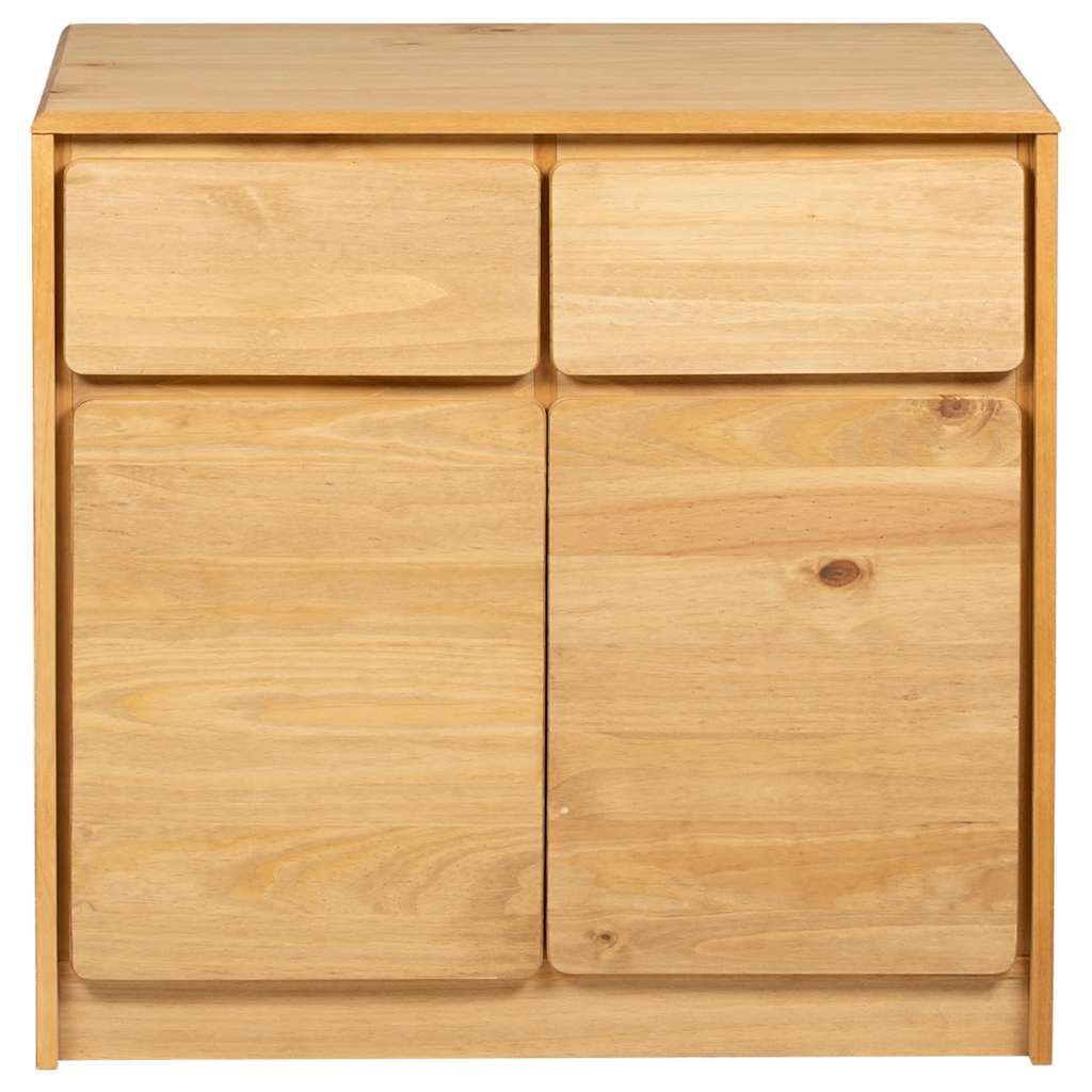 Komoda SAUDA boja hrasta 80 x 43 x 75,5 cm od masivne borovine