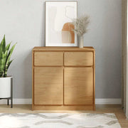 Komoda SAUDA boja hrasta 80 x 43 x 75,5 cm od masivne borovine