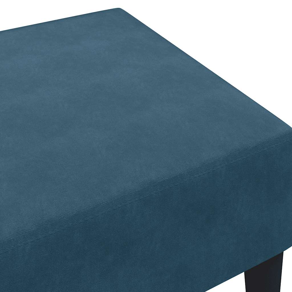 Tabure plavi 77x55x31 cm baršunasti