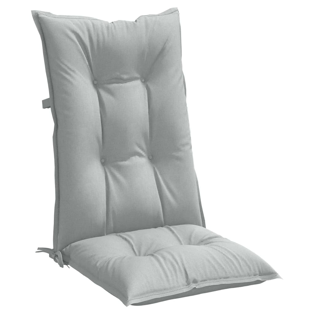 Jastuci za stolice 4 kom svjetlosivi 120 x 50 x 7 cm od tkanine